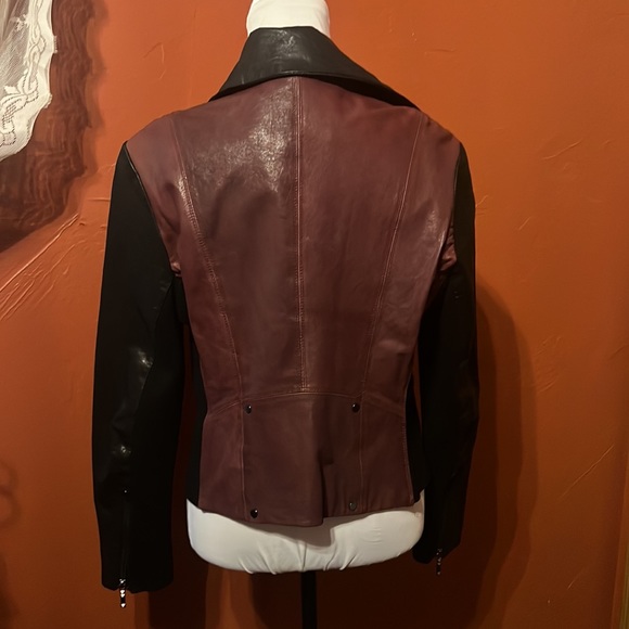 BCBG MAXAZRIA MOTO LEATHER JACKET ……028 - Picture 7 of 16